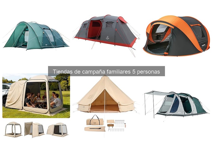 Mejores precios y ofertas en tiendas de campaña para 5 personas
