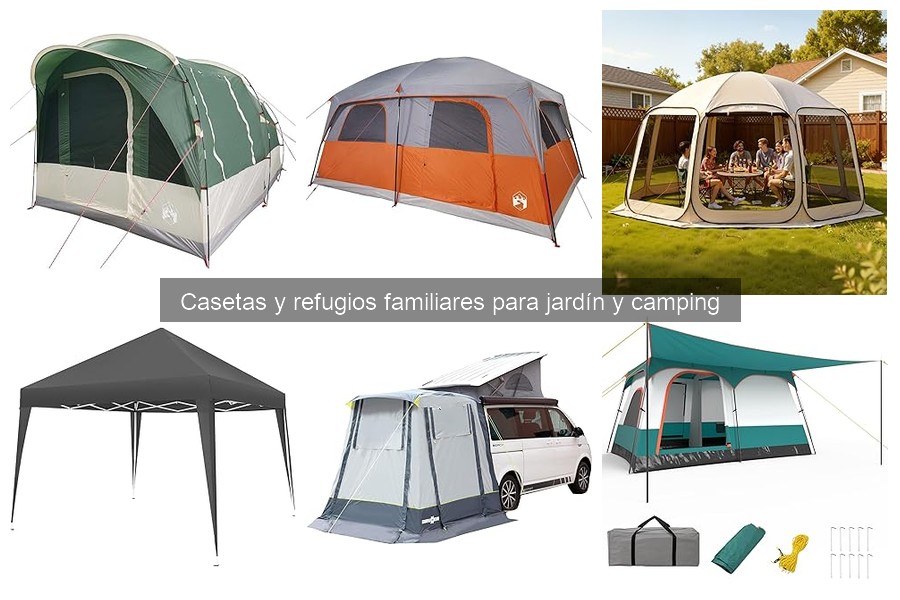 Mejores refugios de camping familiar en 2023: comparativa