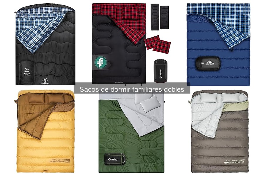Mejores sacos de dormir dobles para clima frío en familia