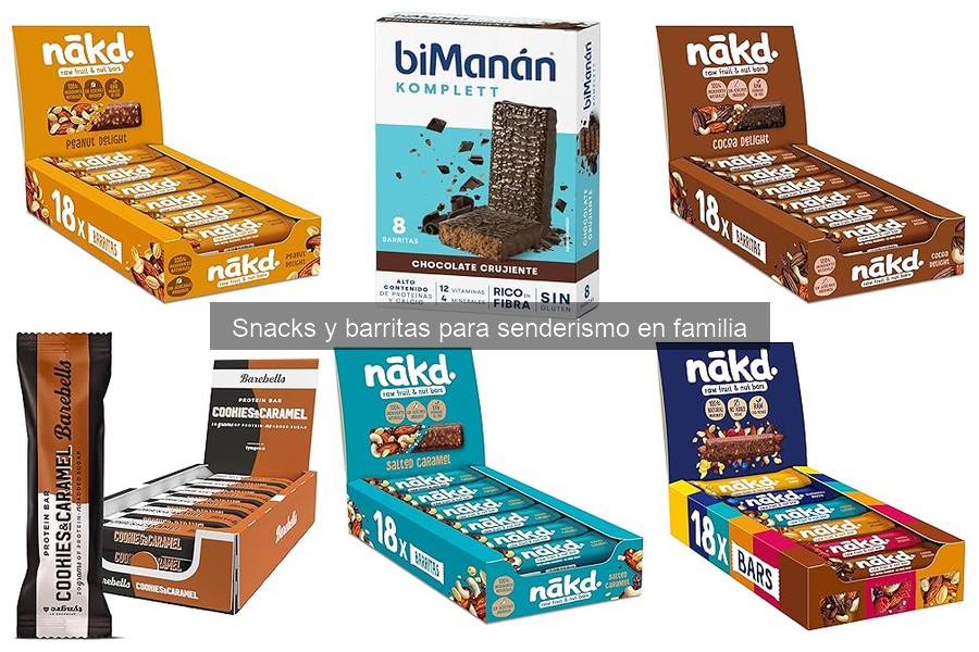 Mejores snacks energéticos para senderismo en familia