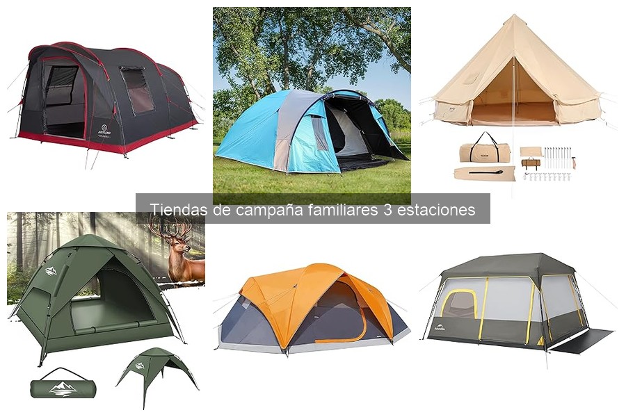 Mejores tiendas de campaña familiares 3 estaciones para camping