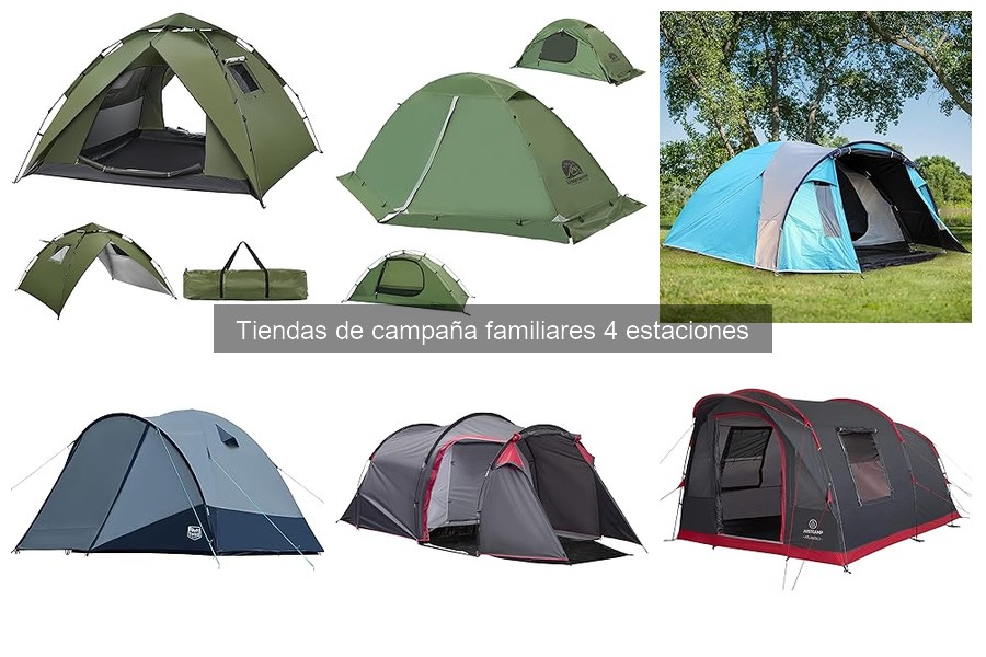 Mejores tiendas de campaña familiares 4 estaciones para grandes familias
