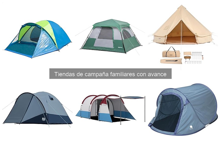 Mejores tiendas de campaña familiares con avance en 2023