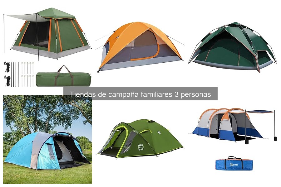 Mejores tiendas de campaña familiares para 3 personas
