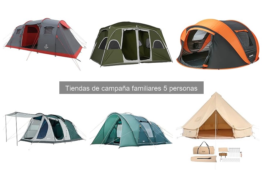 Mejores tiendas de campaña familiares para 5 personas