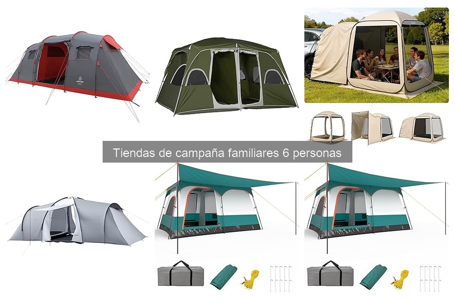 Mejores tiendas de campaña familiares para 6 personas