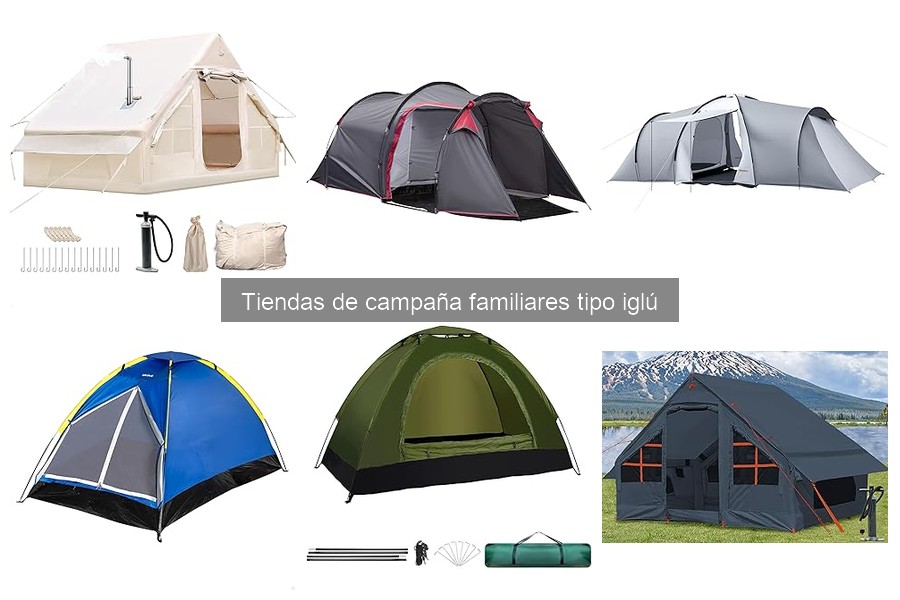 Mejores tiendas de campaña familiares tipo iglú para camping