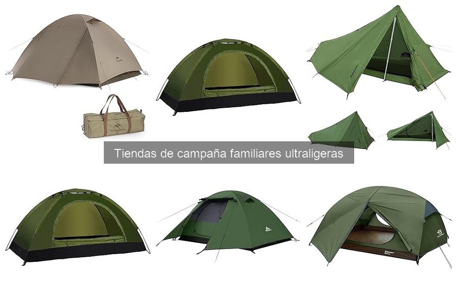 Mejores tiendas de campaña familiares ultraligeras 2023