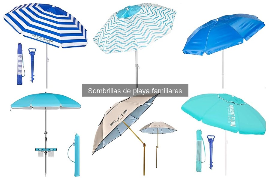 Mejores tiendas para comprar sombrillas de playa familiares