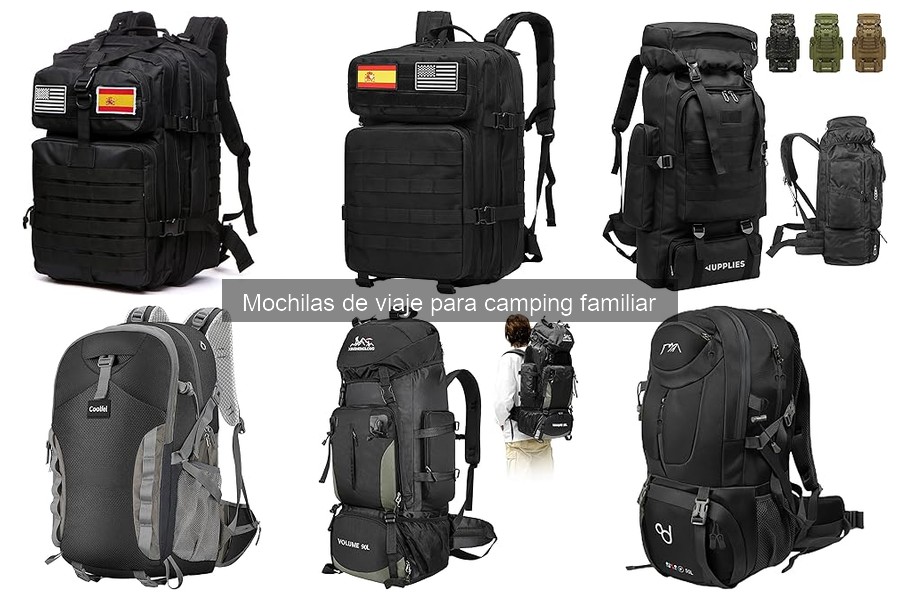 Mochilas de viaje económicas para camping familiar