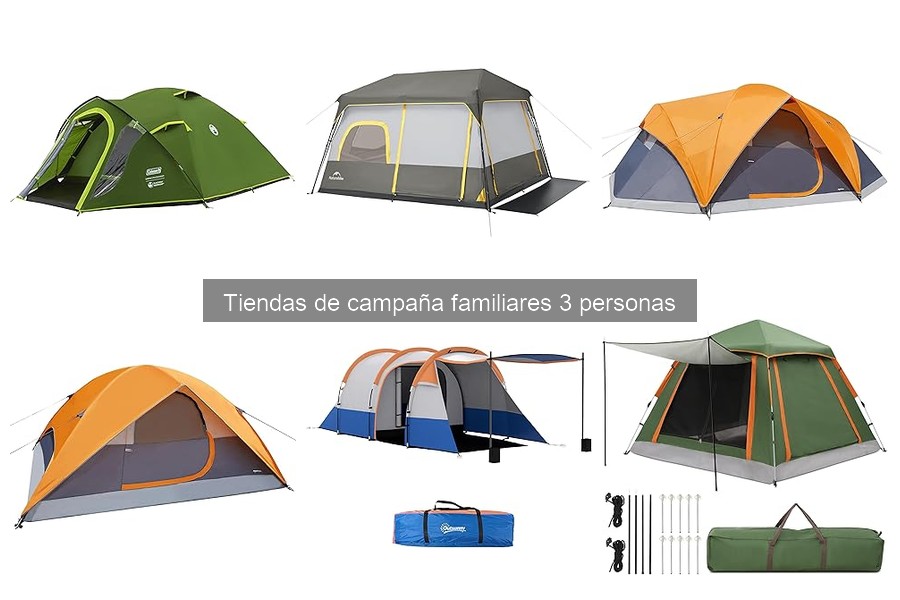Monta tu tienda de campaña familiar para 3 personas fácilmente