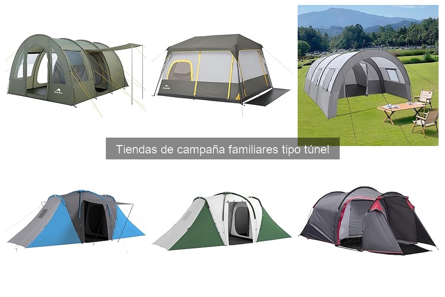 Montaje y desmontaje de una tienda de campaña tipo túnel