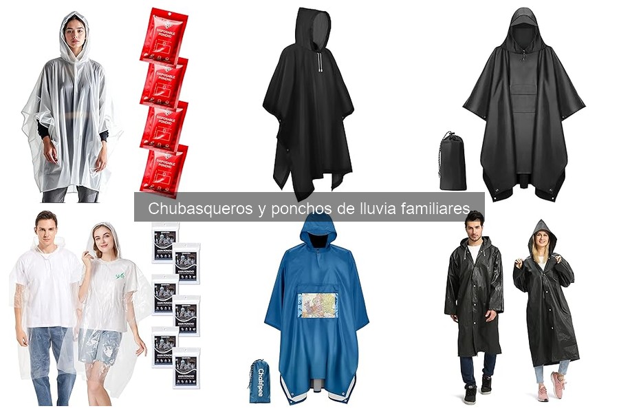 Ofertas en chubasqueros y ponchos de lluvia familiares