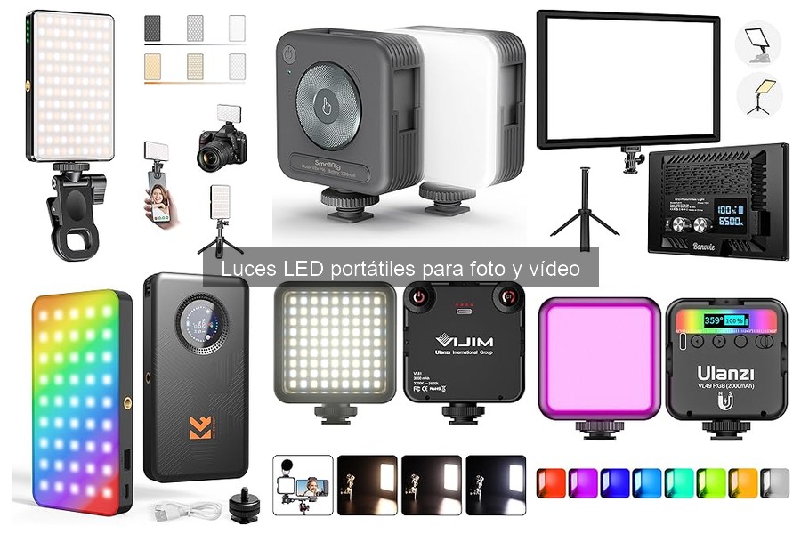 Ofertas y descuentos en luces LED portátiles para fotografía