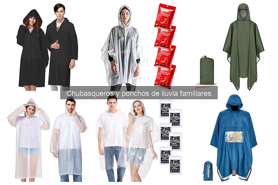 Opiniones de chubasqueros y ponchos de lluvia familiares