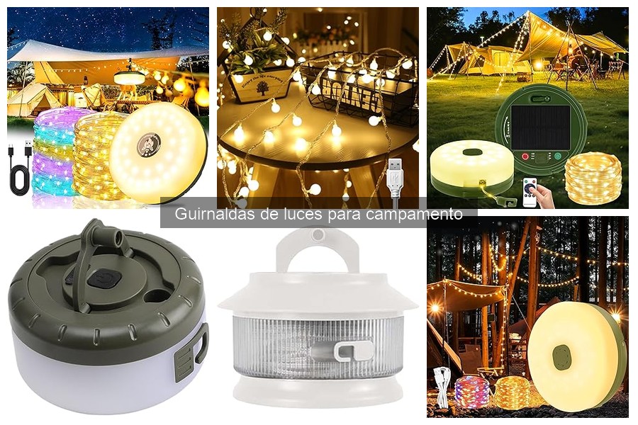 Opiniones sobre guirnaldas de luces para campamento