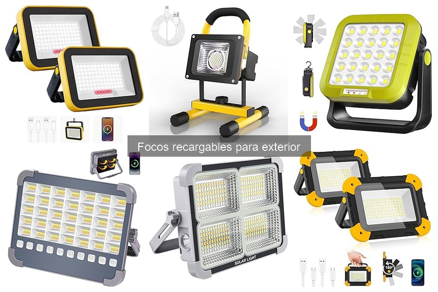 Opiniones sobre los Mejores Focos Recargables para Exterior