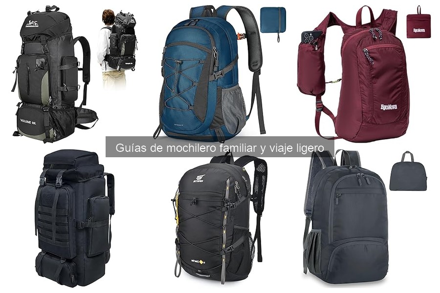 Organiza el equipo en tu mochila familiar de forma eficiente