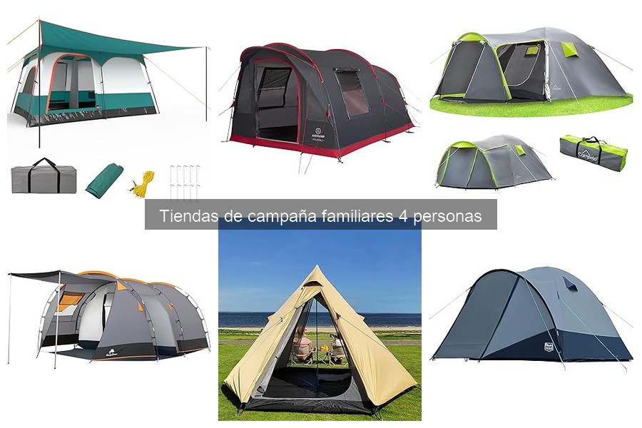 Precio promedio de tiendas de campaña familiares de 4 personas