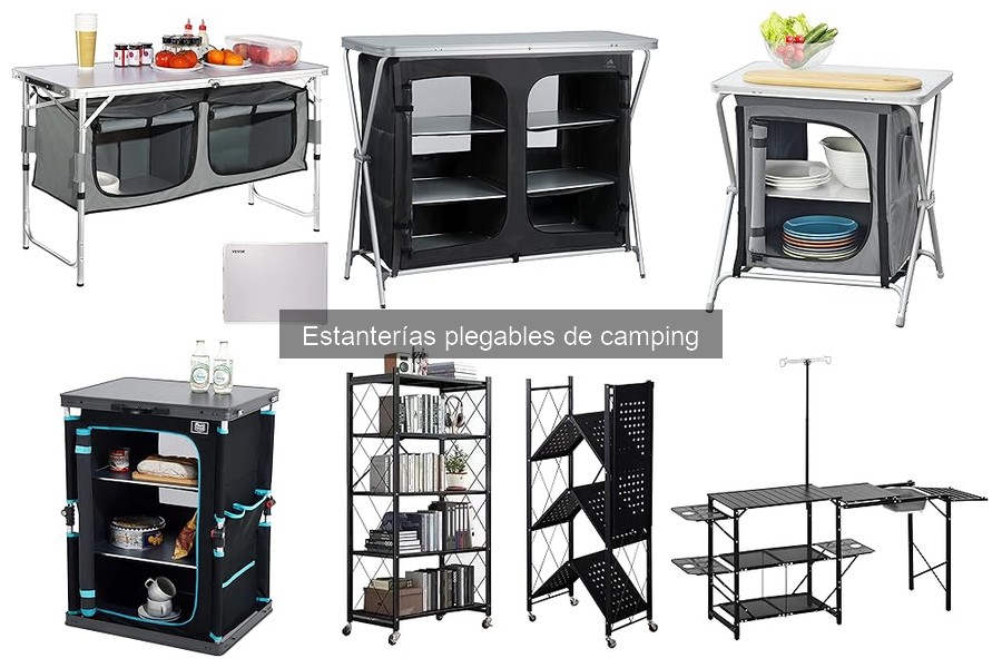 Precios de estanterías plegables de camping y dónde comprarlas