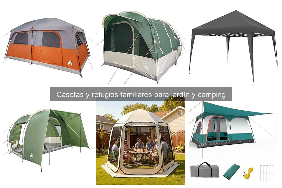 Precios promedio de casetas y refugios familiares para camping