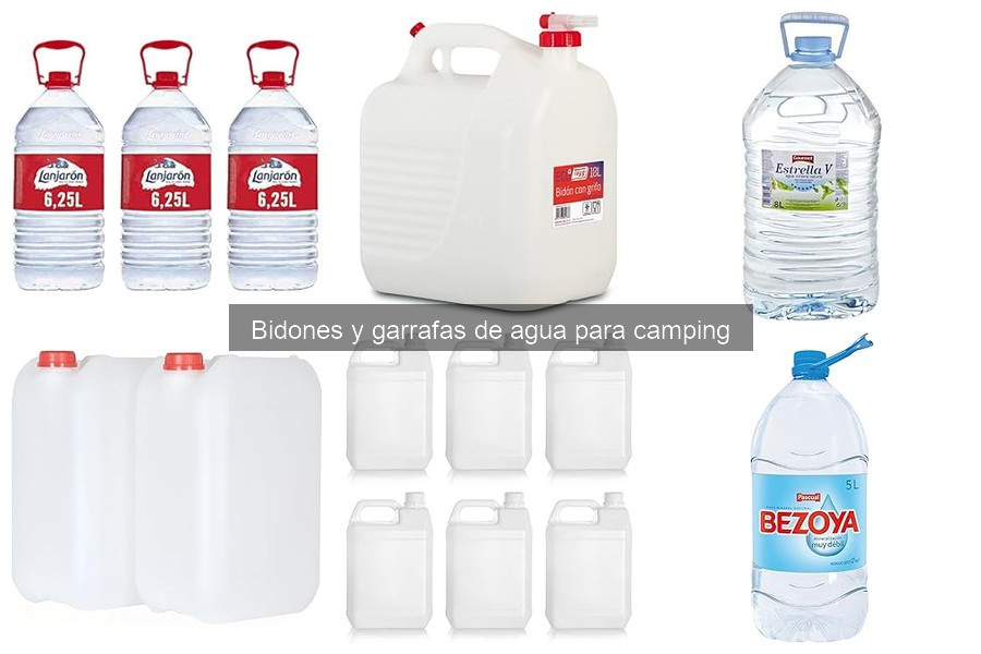 Problemas comunes con bidones de agua para camping