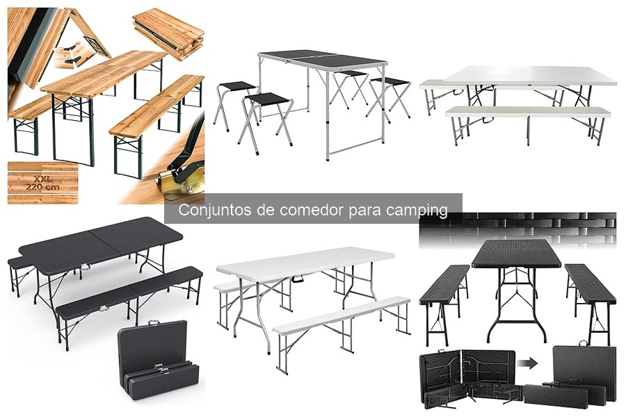 Problemas comunes con conjuntos de comedor para camping
