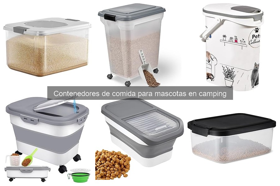 Problemas comunes con contenedores de comida para mascotas en camping
