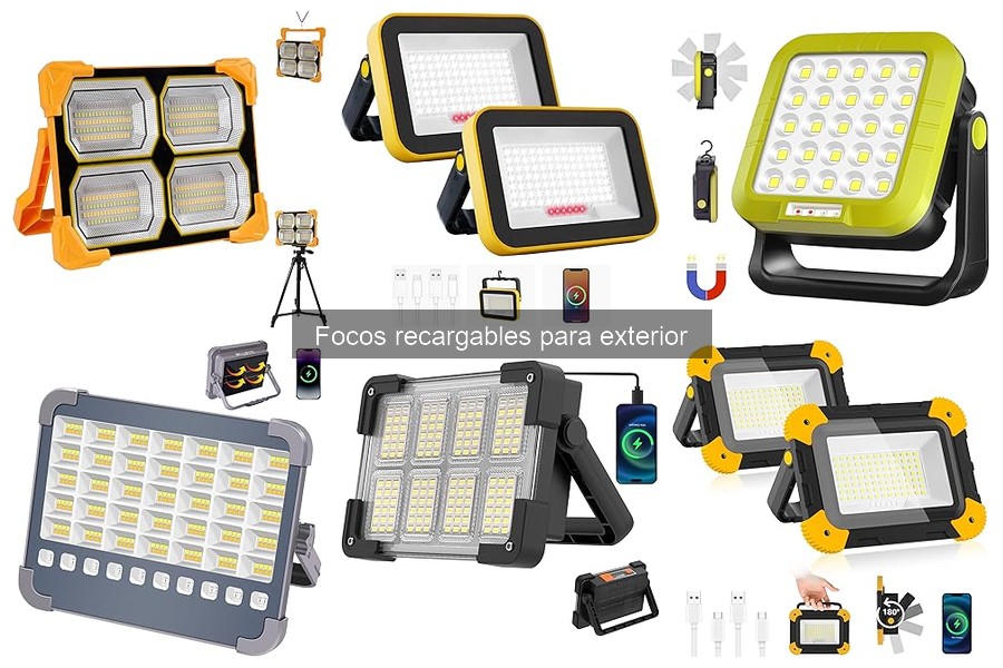 Problemas comunes con focos recargables para exterior
