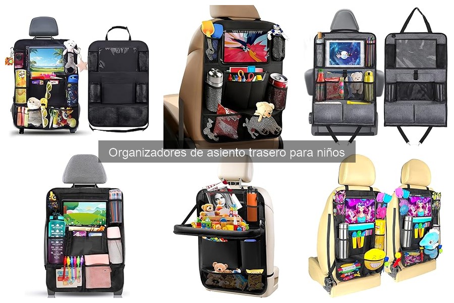 ¿Qué es un organizador de asiento trasero para niños?