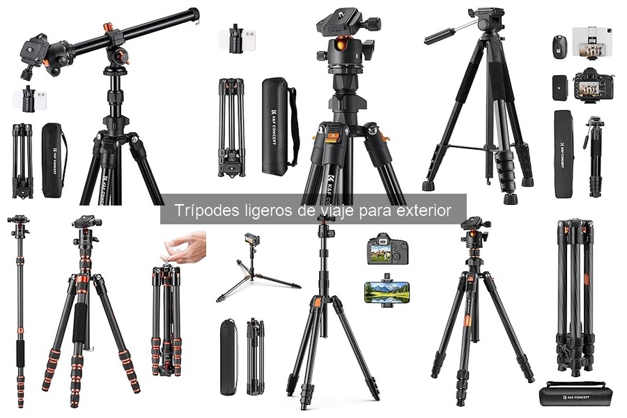 ¿Qué es un trípode ligero de viaje para exterior?