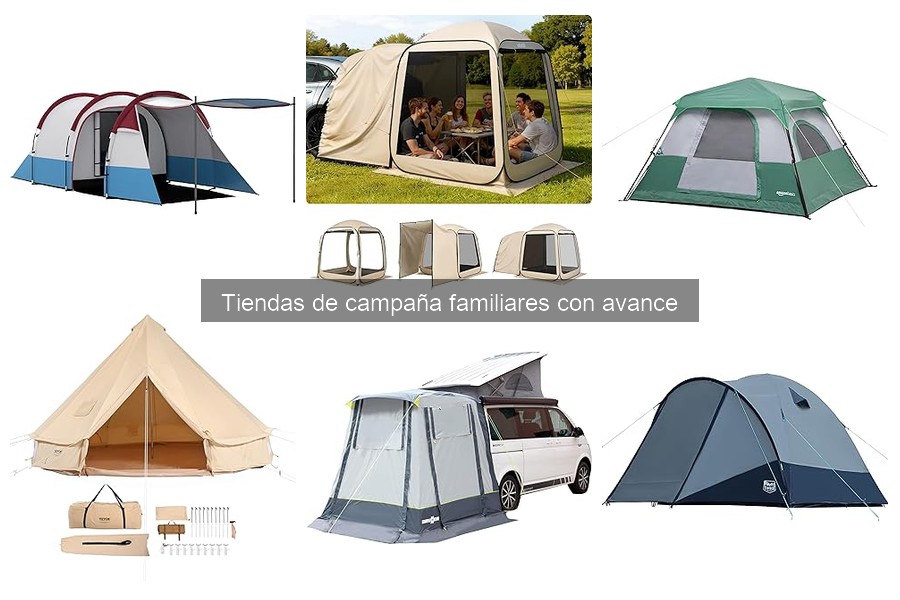 ¿Qué es una tienda de campaña familiar con avance?