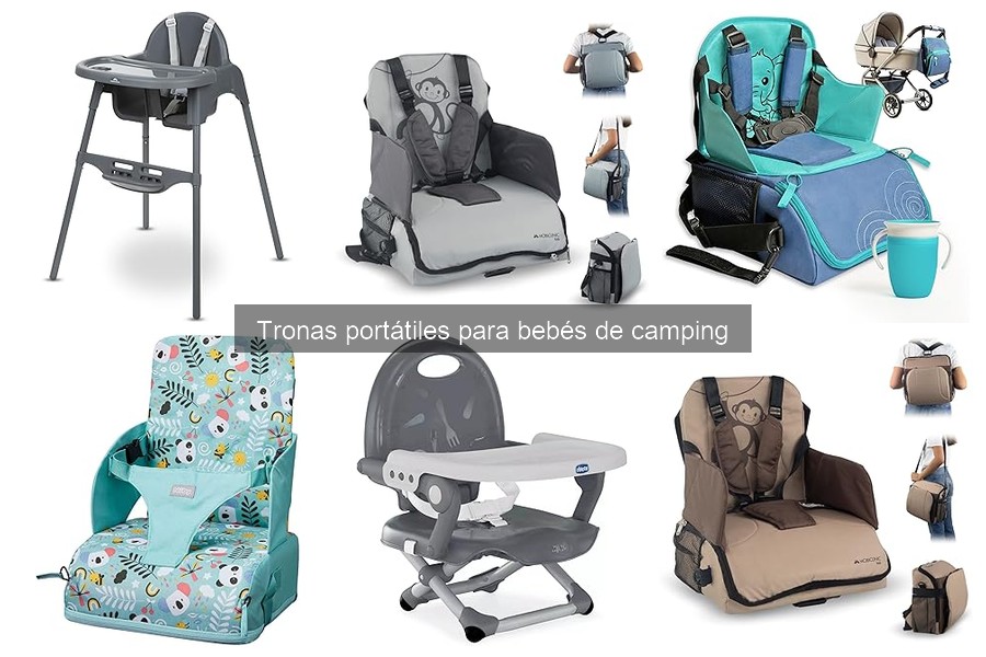 ¿Qué es una trona portátil para bebés de camping?