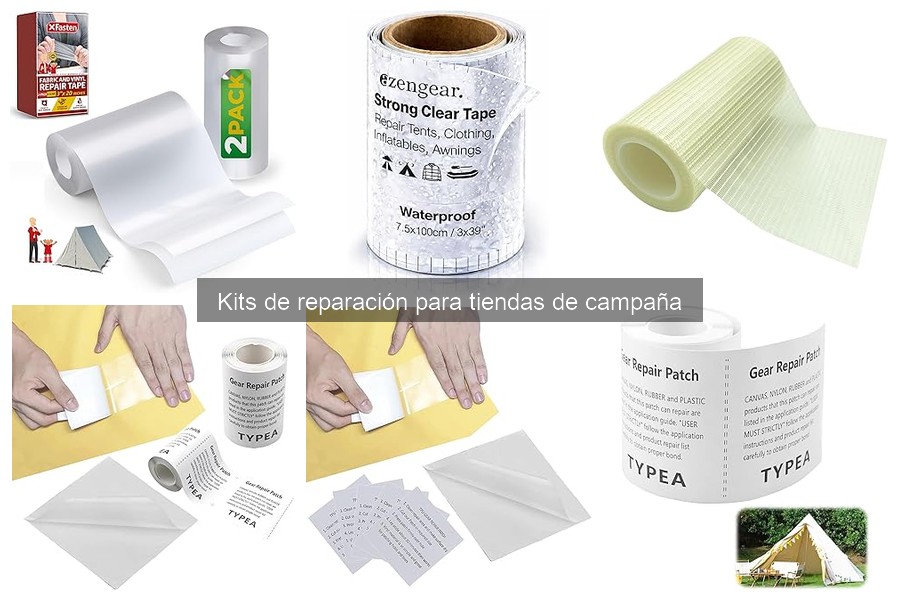 ¿Qué incluye un kit de reparación para tiendas de campaña?