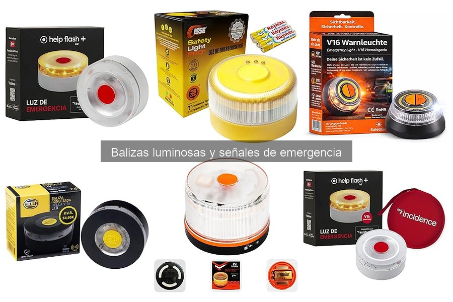 Qué son las balizas luminosas y señales de emergencia
