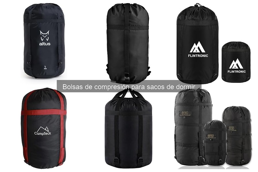 ¿Qué son las bolsas de compresión para sacos de dormir?