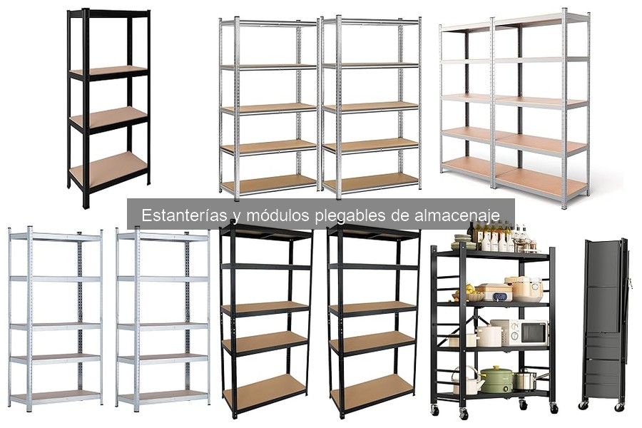 ¿Qué son las estanterías y módulos plegables de almacenaje?