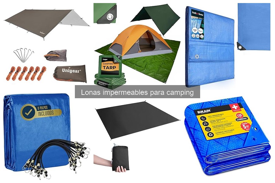 ¿Qué son las lonas impermeables para camping?