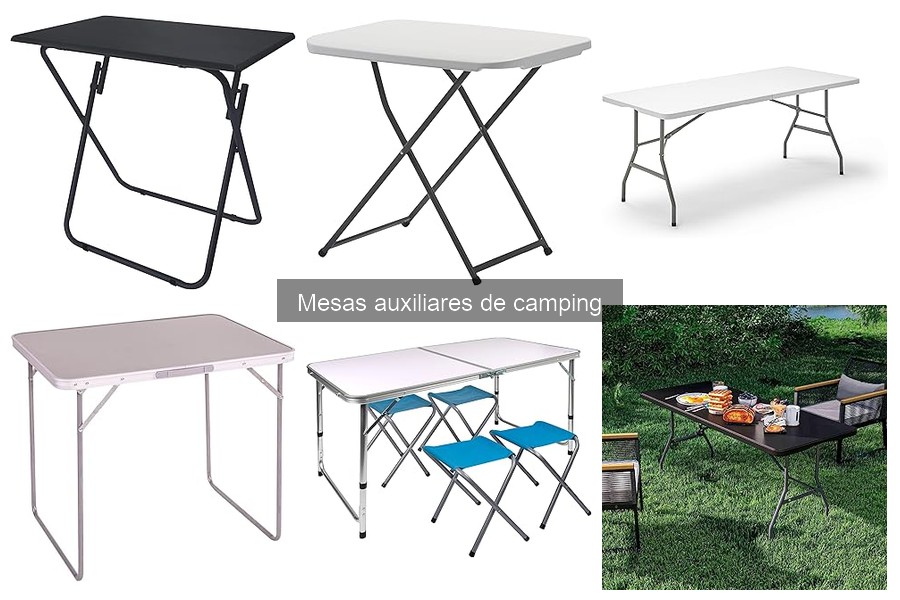 Qué son las mesas auxiliares de camping y sus tipos
