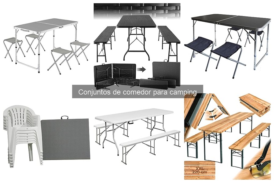 ¿Qué son los conjuntos de comedor para camping?