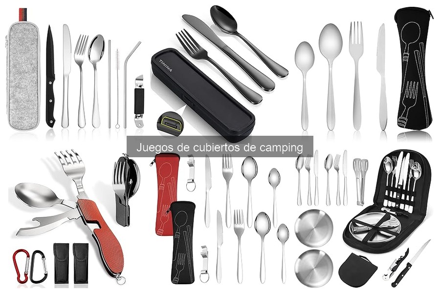 ¿Qué son los juegos de cubiertos de camping?
