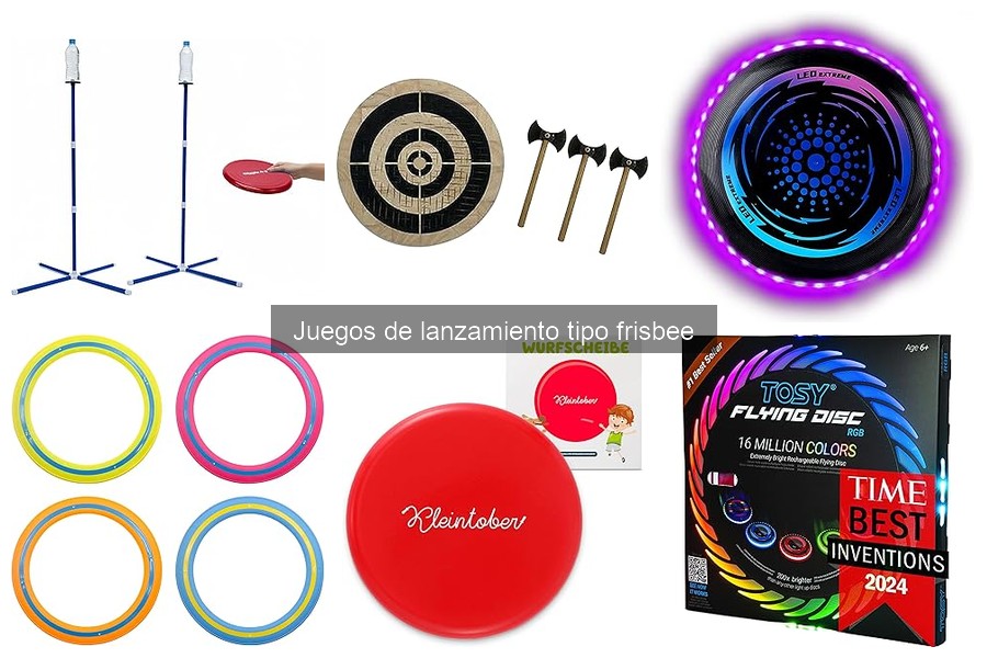 ¿Qué son los juegos de lanzamiento tipo frisbee?