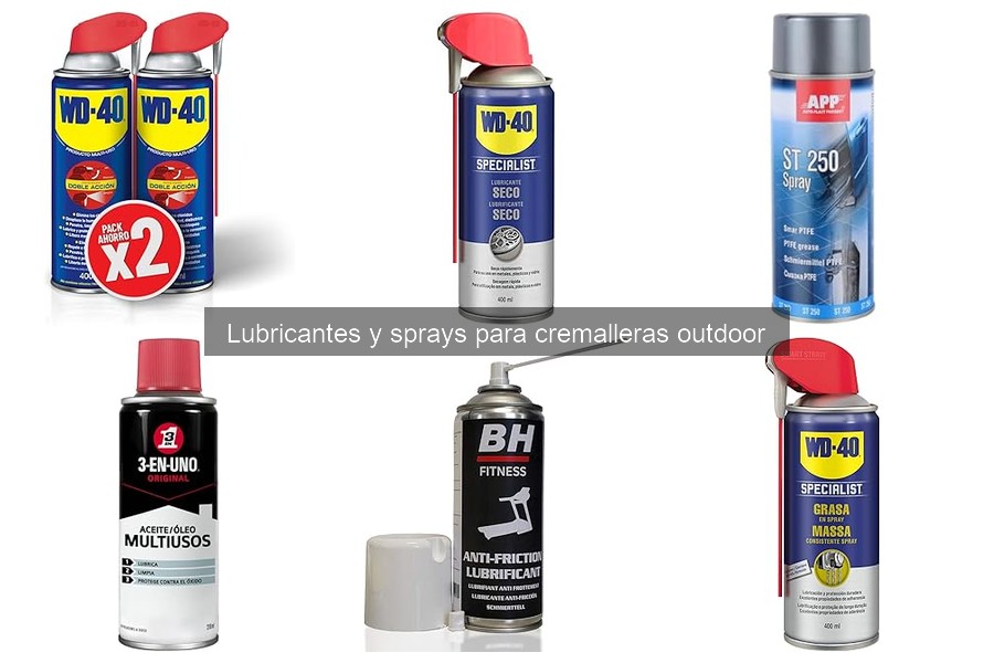 ¿Qué son los lubricantes y sprays para cremalleras outdoor?