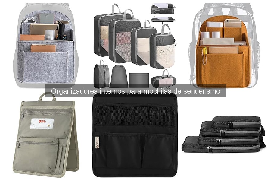 ¿Qué son los organizadores internos para mochilas de senderismo?