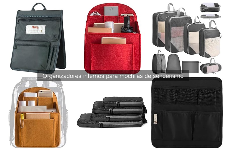 ¿Qué tamaño de organizador interno necesitas para tu mochila?