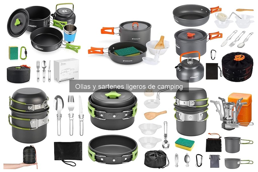 Recetas fáciles para camping con ollas y sartenes ligeros