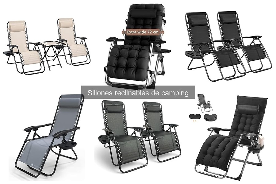 Sillones reclinables de camping: opciones portátiles y plegables
