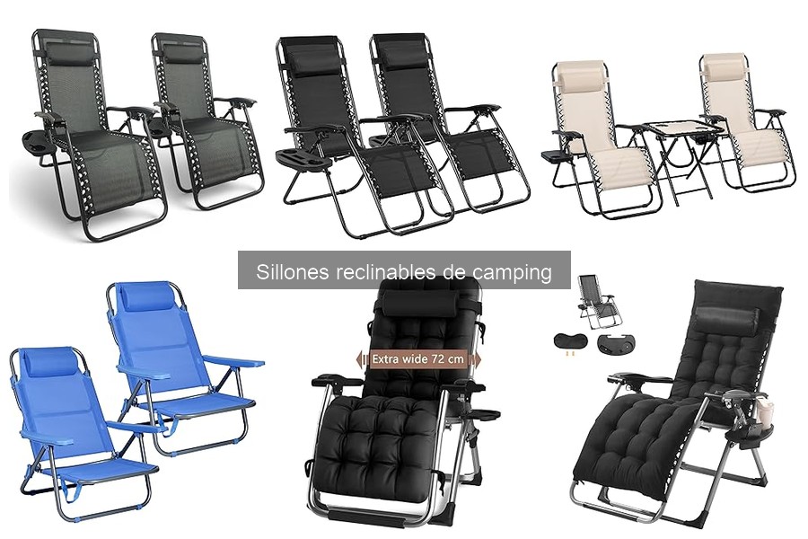 ¿Son cómodos los sillones reclinables de camping?