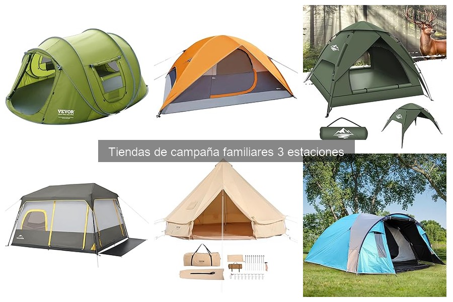 Tiendas de campaña familiares de 3 estaciones: características y usos