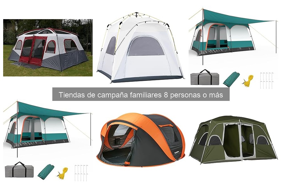 Tiendas de campaña familiares mejor valoradas por usuarios